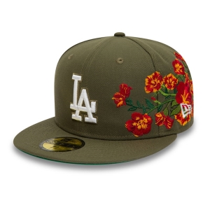59fifty New Era La Dodgers MLB Floral Fitted Gorras Verdes | IWPDX-2136