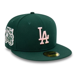 59fifty New Era La Dodgers MLB World Series Gorras Verdes | EJMNS-5463