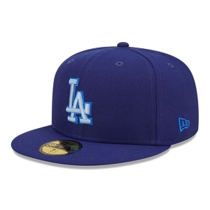 59fifty New Era La Dodgers Monocamo Fitted Gorras Azules | CMZOG-3894