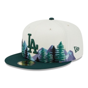 59fifty New Era La Dodgers Outdoor Fitted Blancos | OJAXH-5260