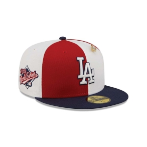 59fifty New Era La Dodgers Pinwheel Americana Fitted Gorras Rojos | CZYIH-1205