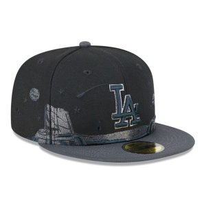 59fifty New Era La Dodgers Planetary Fitted Gorras Negros | SQJOC-1092