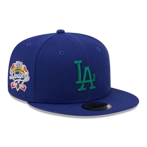 59fifty New Era La Dodgers State Tartan Fitted Gorras Azules | VSUNC-2357