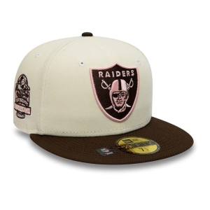 59fifty New Era Las Vegas Raiders Fitted Gorras Blancos | PVYLK-8429