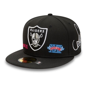 59fifty New Era Las Vegas Raiders Historic Champs Fitted Gorras Negros | SOTBQ-1289