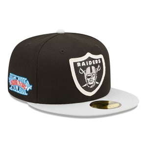 59fifty New Era Las Vegas Raiders Ne Letterman Fitted Gorras Negros | HMVYJ-3764