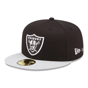 59fifty New Era Las Vegas Raiders Team City Patch Fitted Gorras Negros | YXDSC-9725