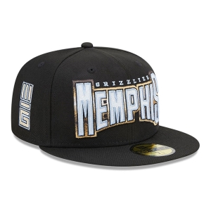 59fifty New Era Memphis Grizzlies Authentics City Edition Fitted Gorras Negros | WRVKC-9610