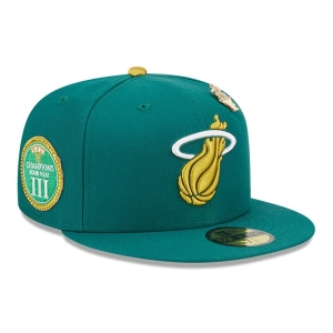 59fifty New Era Miami Heat Max Bet Fitted Gorras Verdes | WTZRA-6423