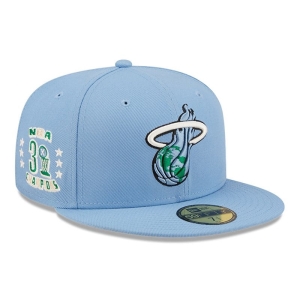 59fifty New Era Miami Heat NBA Global Fitted Gorras Azules | LOKSC-5902