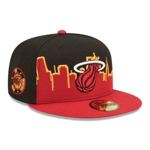 59fifty New Era Miami Heat NBA Tip Off 2022 Fitted Gorras Negros | JWDZM-2584