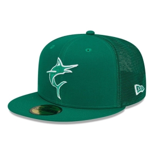 59fifty New Era Miami Marlins MLB St Patricks Day Gorras Verdes | VHOJE-3648
