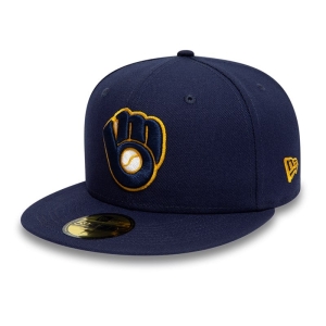 59fifty New Era Milwaukee Brewers Ac Perf Gorras Azules | ZFBER-2038