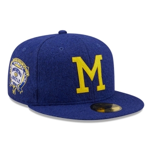 59fifty New Era Milwaukee Brewers Lana Fitted Gorras Azules | QXOSA-5028
