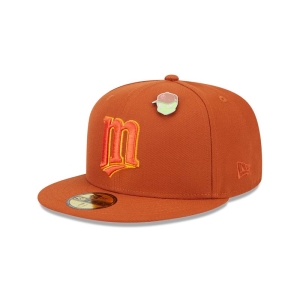 59fifty New Era Minnesota Twins Outer Space Fitted Gorras Naranjas | FYXHW-9734