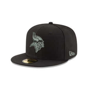 59fifty New Era Minnesota Vikings NFL Teams Gorras Negros | PXRBM-1547