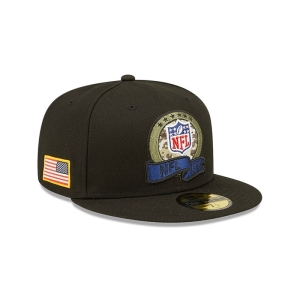 59fifty New Era NFL Official Logo NFL Salute To Service Fitted Gorras Negros | LZXQK-7158