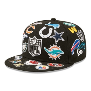 59fifty New Era NFL Team Logo Fitted Gorras Negros | YXQMV-7249