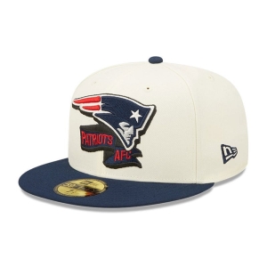 59fifty New Era New England Patriots NFL Sideline 2022 Fitted Gorras Blancos | XOAYI-2134