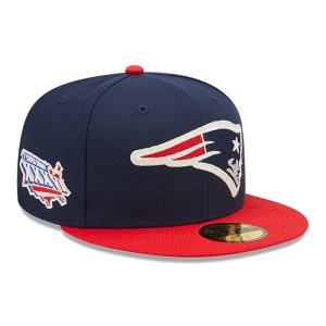 59fifty New Era New England Patriots Ne Letterman Fitted Gorras Azules | YOWPK-8213