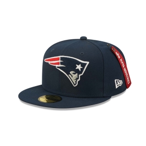 59fifty New Era New England Patriots X Alpha Industries Fitted Gorras Azules | DNVOG-6903