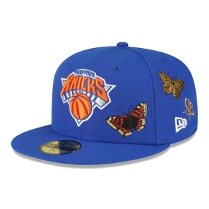 59fifty New Era New York Knicks Felt X NBA Fitted Gorras Azules | COBVK-7530