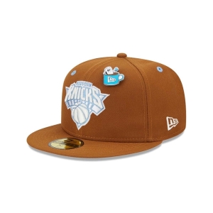 59fifty New Era New York Knicks Hot Cocoa Fitted Gorras Marrom | VWOUM-1207