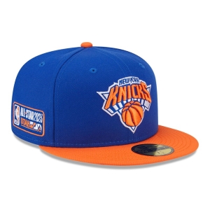 59fifty New Era New York Knicks NBA All Star Game Fitted Gorras Azules | AQBZG-8671