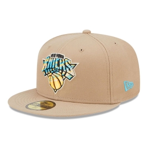 59fifty New Era New York Knicks Team Neon Fitted Gorras Marrom | FGPRE-6380