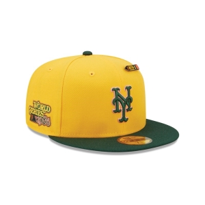 59fifty New Era New York Mets Back To School Fitted Gorras Amarillos | EJSKQ-1678