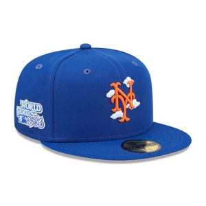 59fifty New Era New York Mets Comic Cloud Fitted Gorras Azules | TNMEC-8057