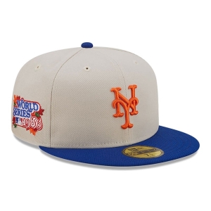 59fifty New Era New York Mets Fall Classic Fitted Gorras Blancos | VJWDT-8691