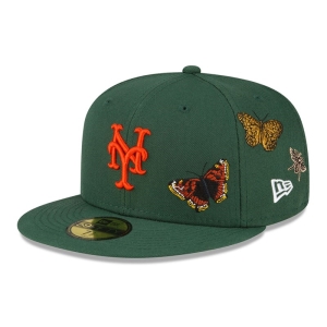 59fifty New Era New York Mets Felt X MLB Fitted Gorras Verdes | PKJIV-8076