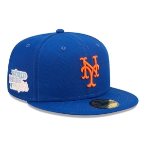 59fifty New Era New York Mets MLB Pop Sweat Fitted Gorras Azules | WVICE-2694