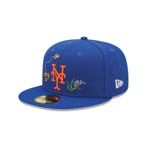59fifty New Era New York Mets Watercolour Floral Gorras Azules | JUMRK-2790