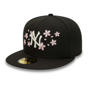 59fifty New Era New York Yankees Blossom Fitted Gorras Negros | WTPQU-7413