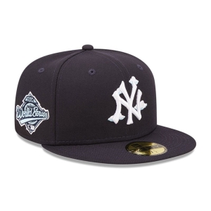 59fifty New Era New York Yankees Comic Cloud Fitted Gorras Azules | MEKOT-1032