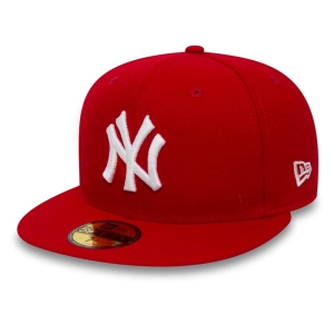 59fifty New Era New York Yankees Essential Gorras Rojos | JXYUP-9380