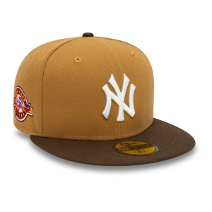 59fifty New Era New York Yankees Fall Colours Contrast Visor Fitted Gorras Marrom | NLEGT-4306