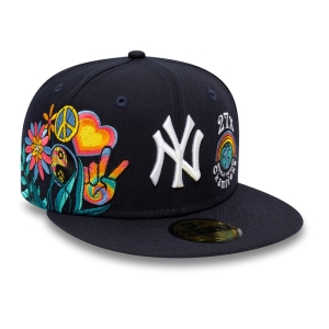 59fifty New Era New York Yankees Groovy Fitted Gorras Azules | NWKMU-5082