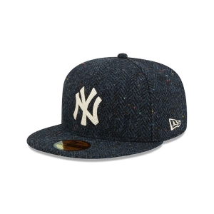 59fifty New Era New York Yankees Harris Tweed Fitted Gorras Azul Marino | RVBPI-6431