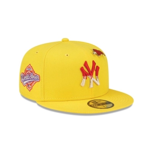 59fifty New Era New York Yankees Icy Pop Fitted Gorras Amarillos | HEJCU-6972