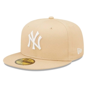59fifty New Era New York Yankees League Essential Fitted Gorras Creme | IONLM-7039