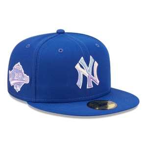 59fifty New Era New York Yankees MLB Nightbreak Team Fitted Gorras Azules | BOQZV-7816