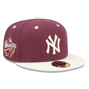 59fifty New Era New York Yankees MLB World Series Trail Mix Fitted Gorras Rojos | KSMZJ-3764