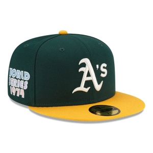 59fifty New Era Oakland Athletics MLB Pop Sweat Fitted Gorras Verdes | LHBKT-0584
