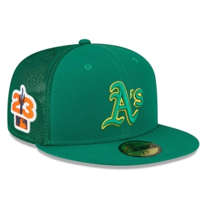 59fifty New Era Oakland Athletics MLB Spring Entrenamiento Fitted Gorras Verdes | DOQHT-3415