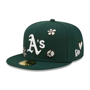 59fifty New Era Oakland Athletics MLB Sunlight Pop Gorras Verdes | FPSAB-9752