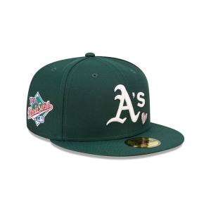 59fifty New Era Oakland Athletics MLB Team Heart Fitted Gorras Verdes | RPNAH-4071
