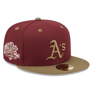 59fifty New Era Oakland Athletics MLB World Series Trail Mix Fitted Gorras Rojos | OHXDG-0423